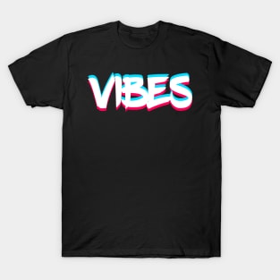 Vibes Glitched Graffiti T-Shirt